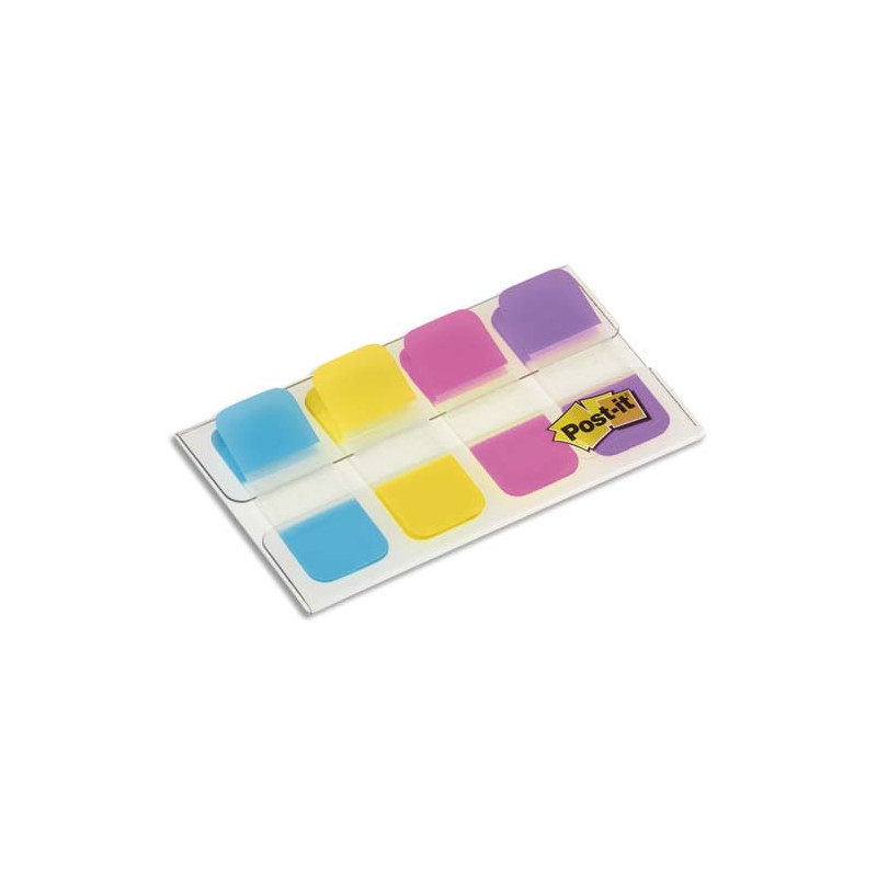 POST-IT Blister de 40 mini marque-pages rigides couleurs vives