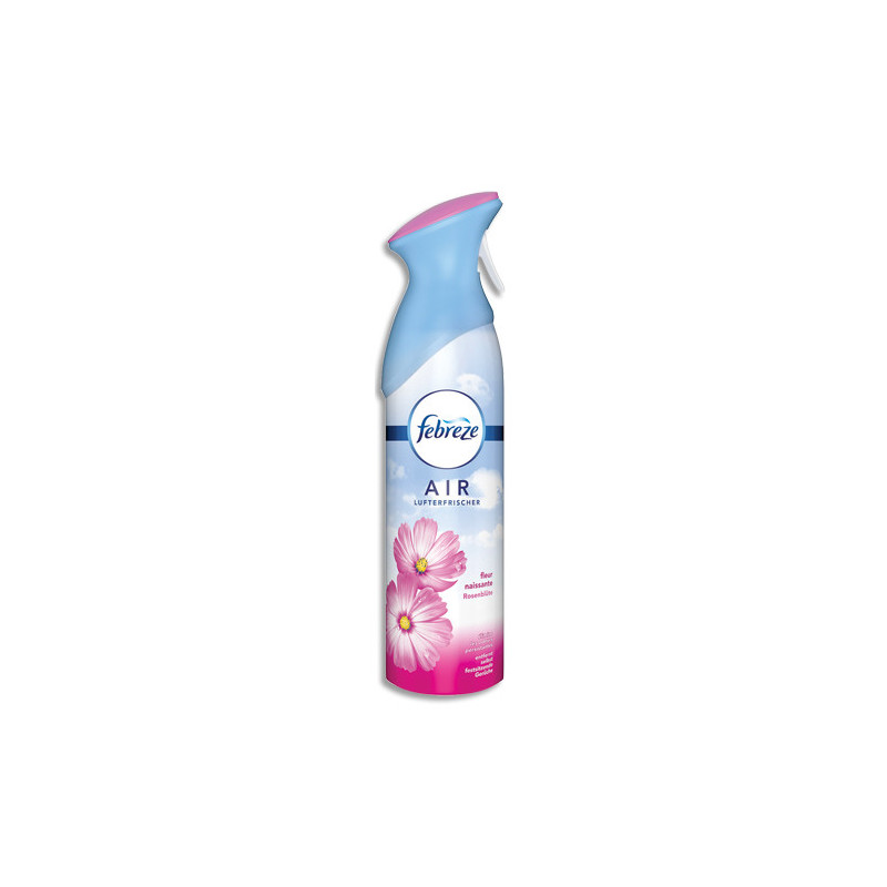 FEBREZE Aérosol de 300 ml parfum Fleur naissante, élimine complétement les odeurs même tenaces