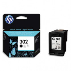 HP 302 Cartouche d'Encre Noire Authentique (F6U66AE)