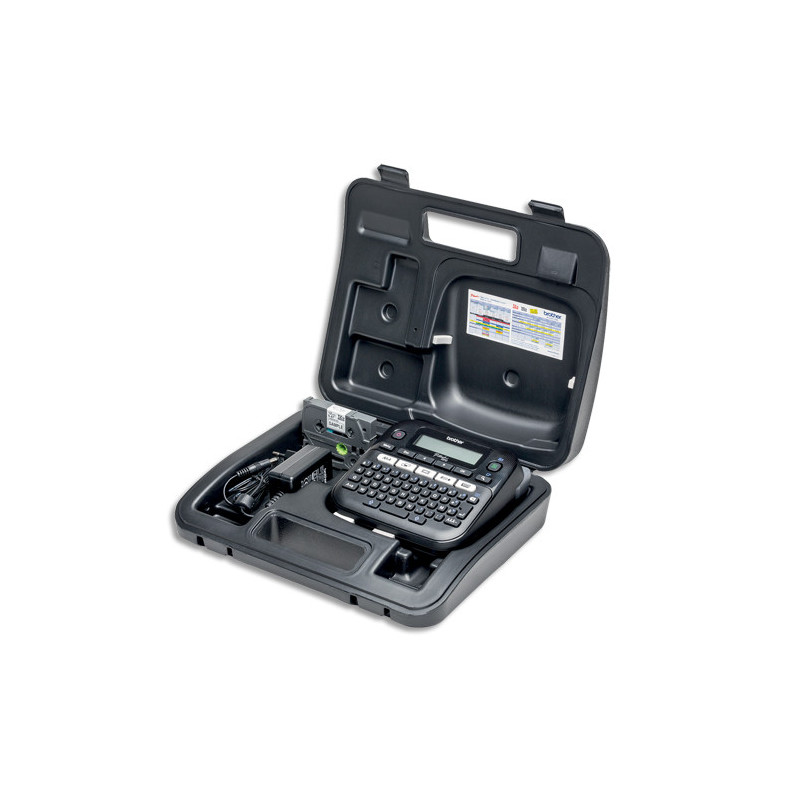 BROTHER Etiqueteuse bureautique avec valise 12mm PT-D210VP