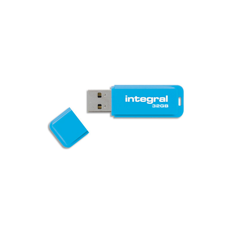 INTEGRAL Clé USB 3.0 Neon 32Go Bleue INFD32GBNEONB3.0