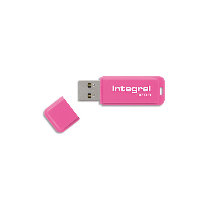 INTEGRAL Clé USB 3.0 Neon 32Go Rose INFD32GoNEONPK3.0