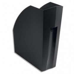 EXACOMPTA Porte-revues ECO BLACK en PP recyclé, dos 11 cm. Dim : H32 x P29,2 cm