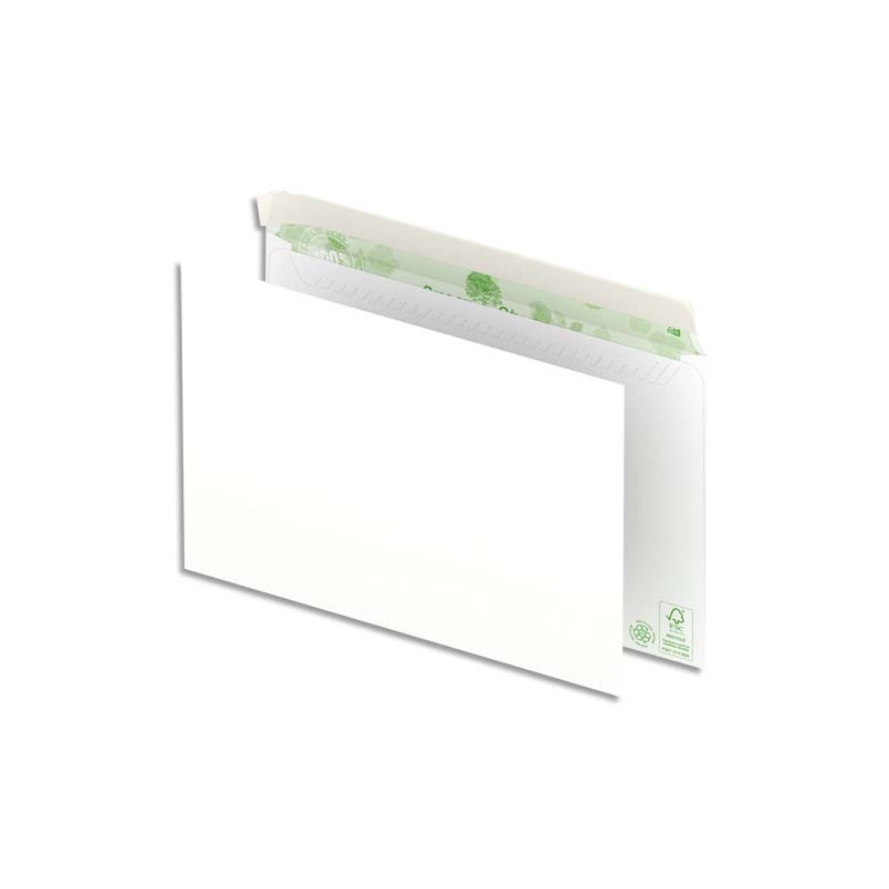 OXFORD Boîte de 500 enveloppes recyclées extra Blanches 90g format C5 162x229 mm