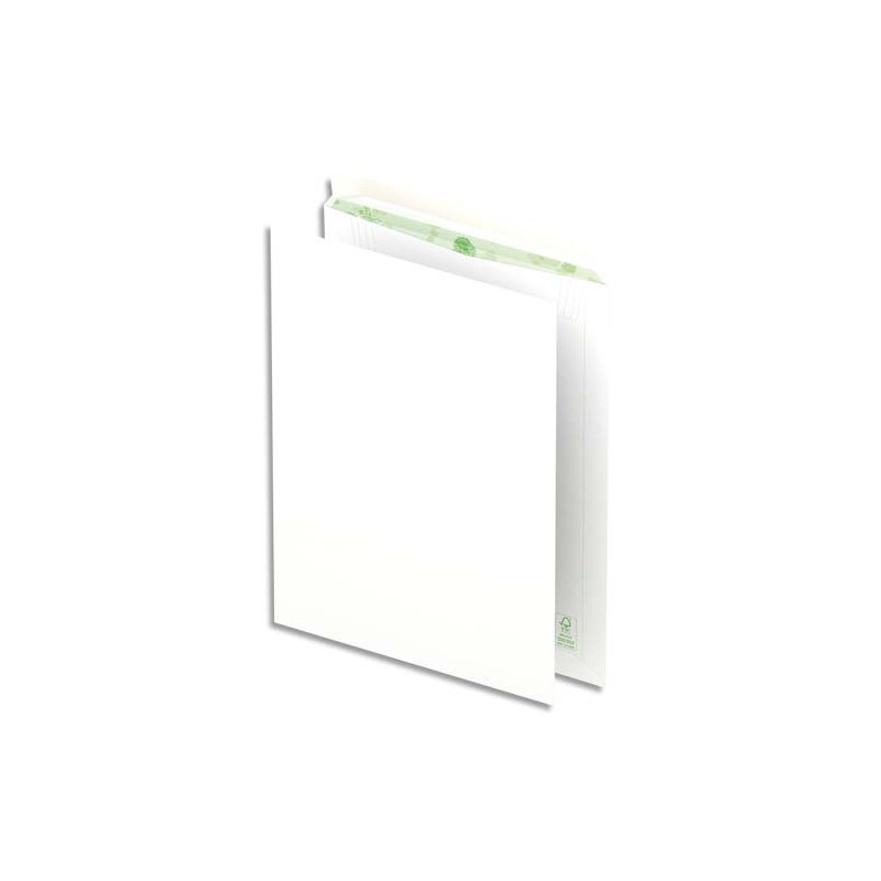 OXFORD Boîte de 250 pochettes recyclées extra Blanches 90g format C4 229x324 mm