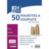 OXFORD Paquet de 50 pochettes kraft auto-adhésives 120g format C4 229x324 mm, soufflet 30 mm