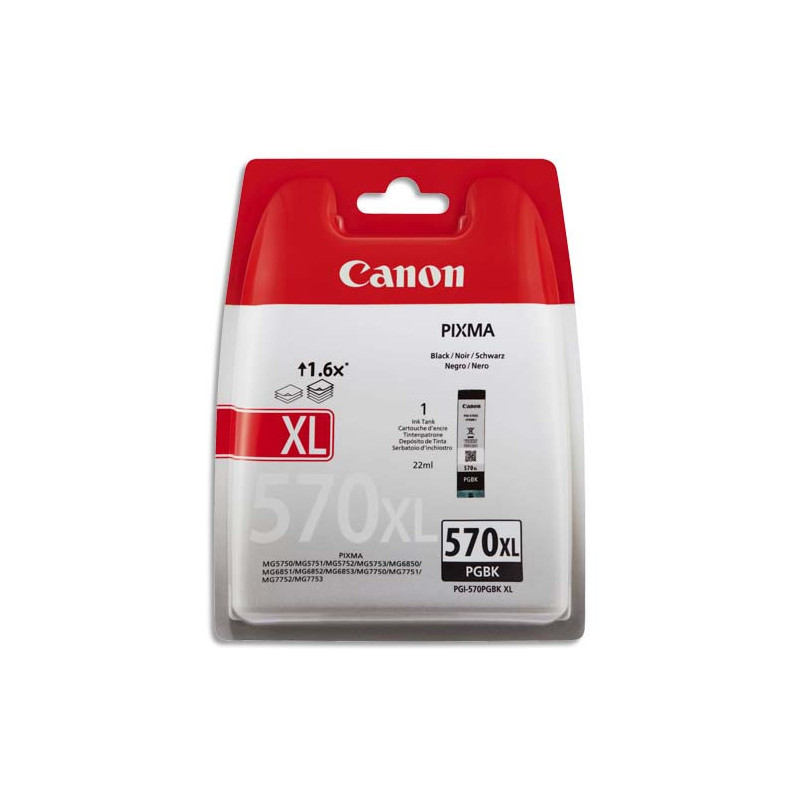 CANON Cartouche Jet d'encre PGI-570XL Noir 0318C001AA