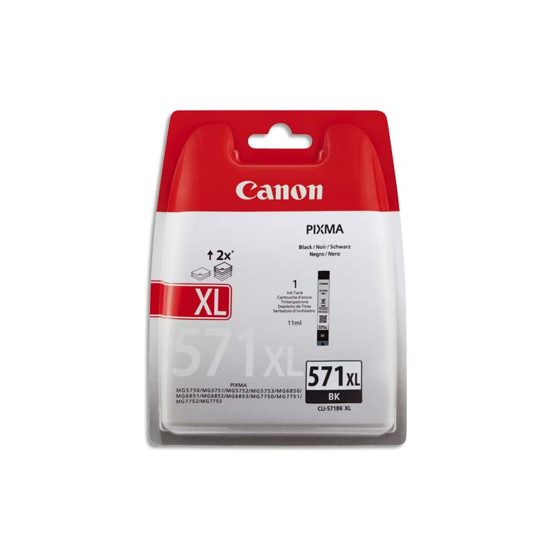 CANON Cartouche Jet d'encre CLI-571XL Noir 0331C001AA