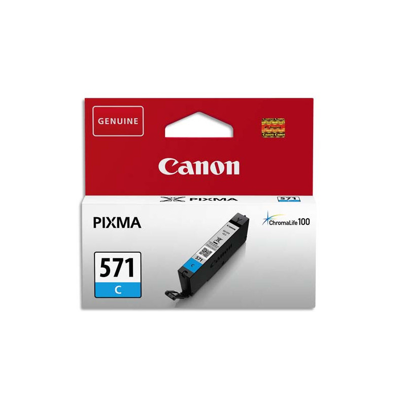 CANON Cartouche Jet d'encre CLI-571 Cyan 0386C001AA