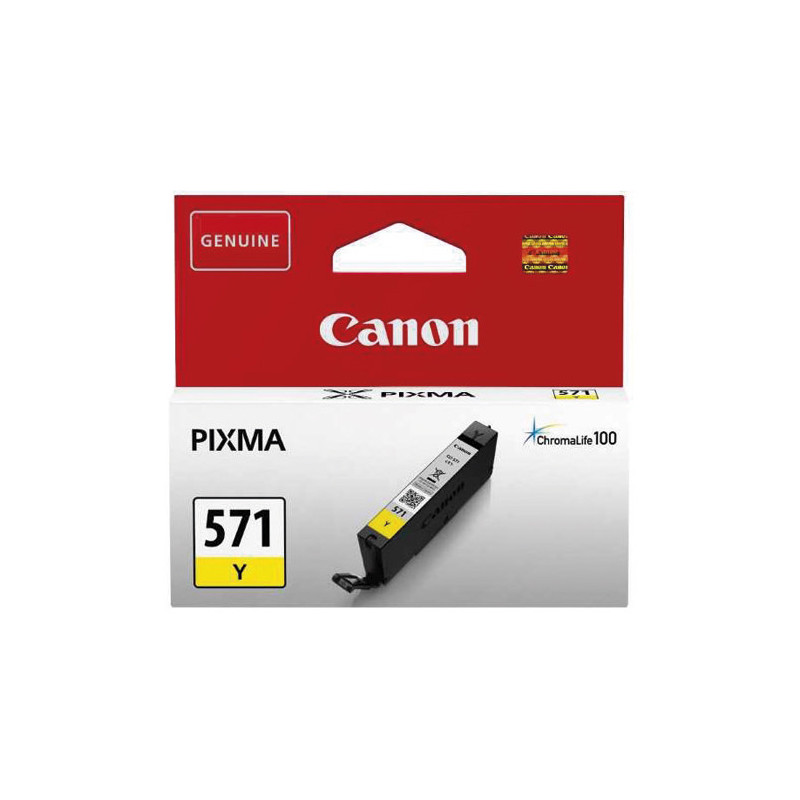 CANON Cartouche Jet d'encre CLI-571 Jaune 0388C001AA