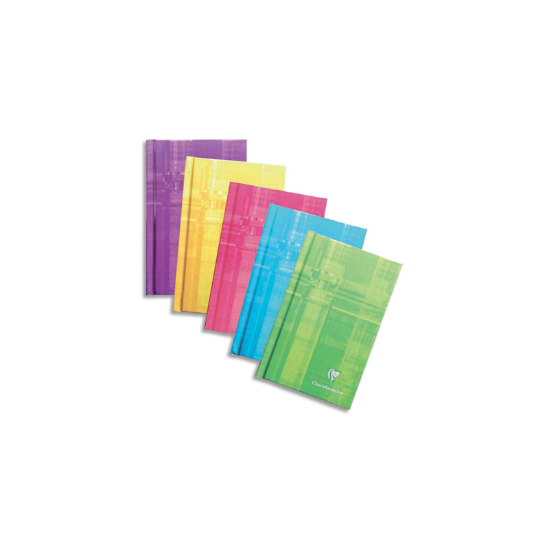 CLAIREFONTAINE Carnet brochure 128 pages 7,5x12cm 5x5. Couverture carte assortie