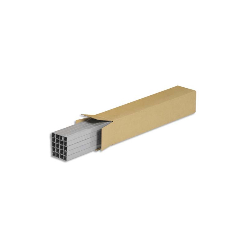 Caisse longue en carton brun simple cannelure - Dimensions : L60 x H10 x P10 cm