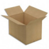 Caisse en carton brun double cannelure - Dimensions : L118 x H80 x P78 cm