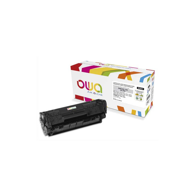 OWA Cartouche compatible Laser Noir HP Q2612A K11997OW