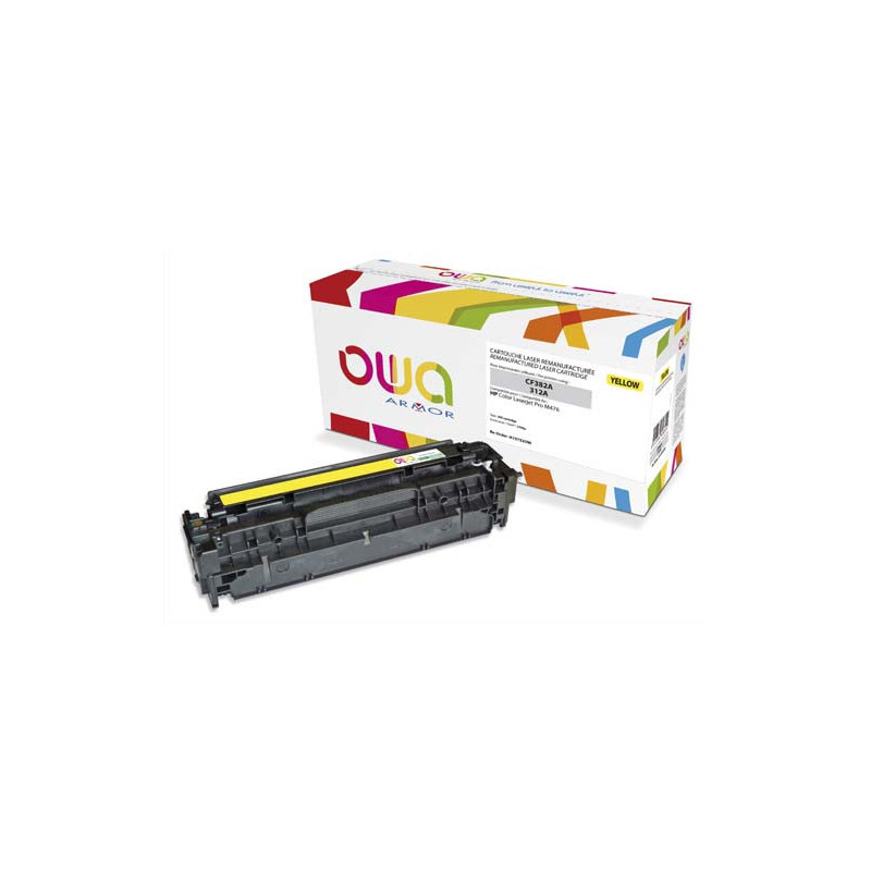 OWA Cartouche compatible Laser Jaune HP CF382A K15752OW