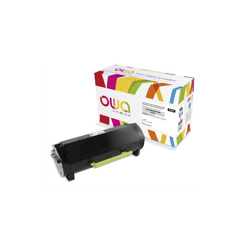 OWA Cartouche compatible Laser Noir LEXMARK 60F2H00 K15641OW