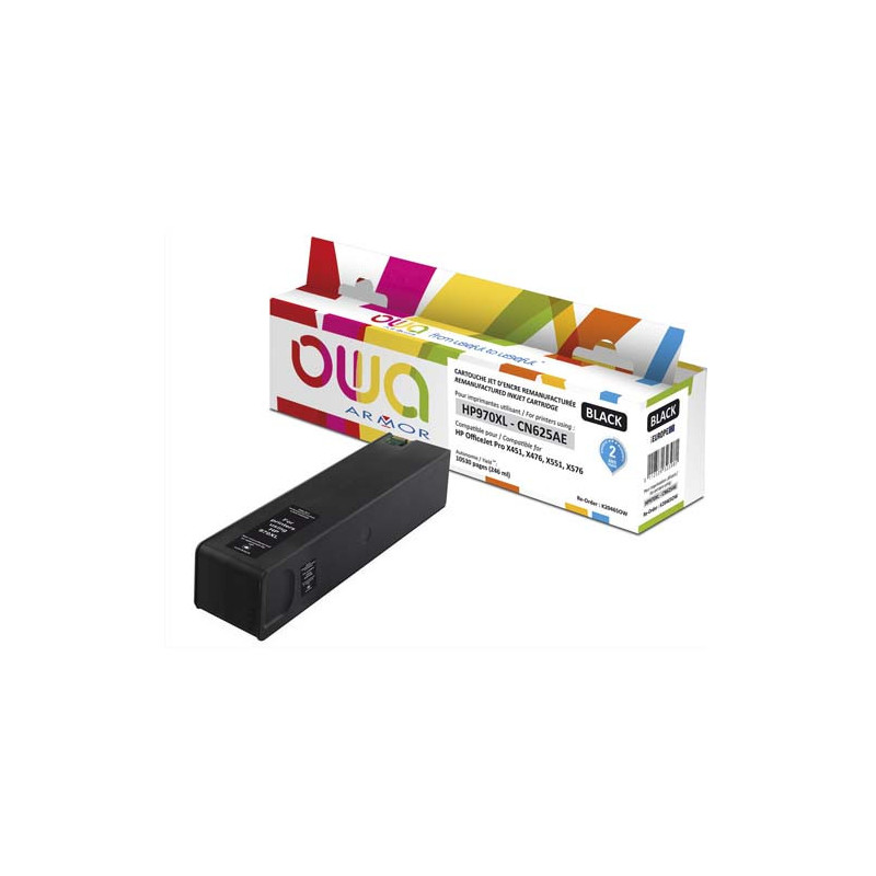 OWA Cartouche Jet d'encre compatible Noir HP CN625AE K20465OW