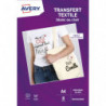 AVERY Boîte de 4 feuilles transferts pour tee-shirt Noir ou foncé