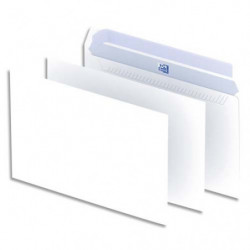 OXFORD Boîte de 500 enveloppes Blanches auto-adhésives 90g format C5 162x229 mm