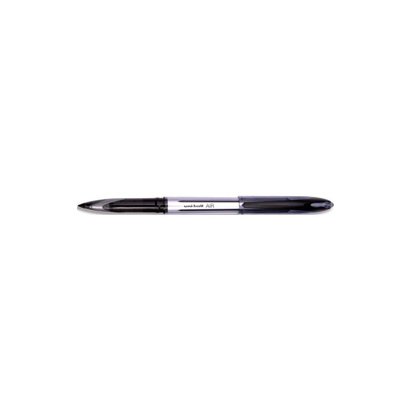 UNI-BALL Roller encre liquide Air 188 Noir. Bille 0,7 mm. Pointe cône plastique.