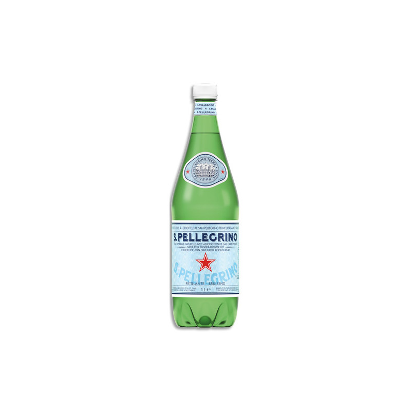 SAN PELLEGRINO Bouteille d'eau pétillante 1 litre minérale