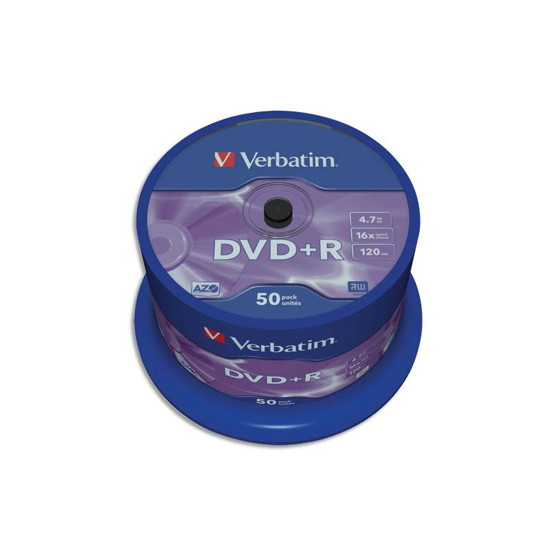 VERBATIM tour de 50 DVD+R 16x 43550