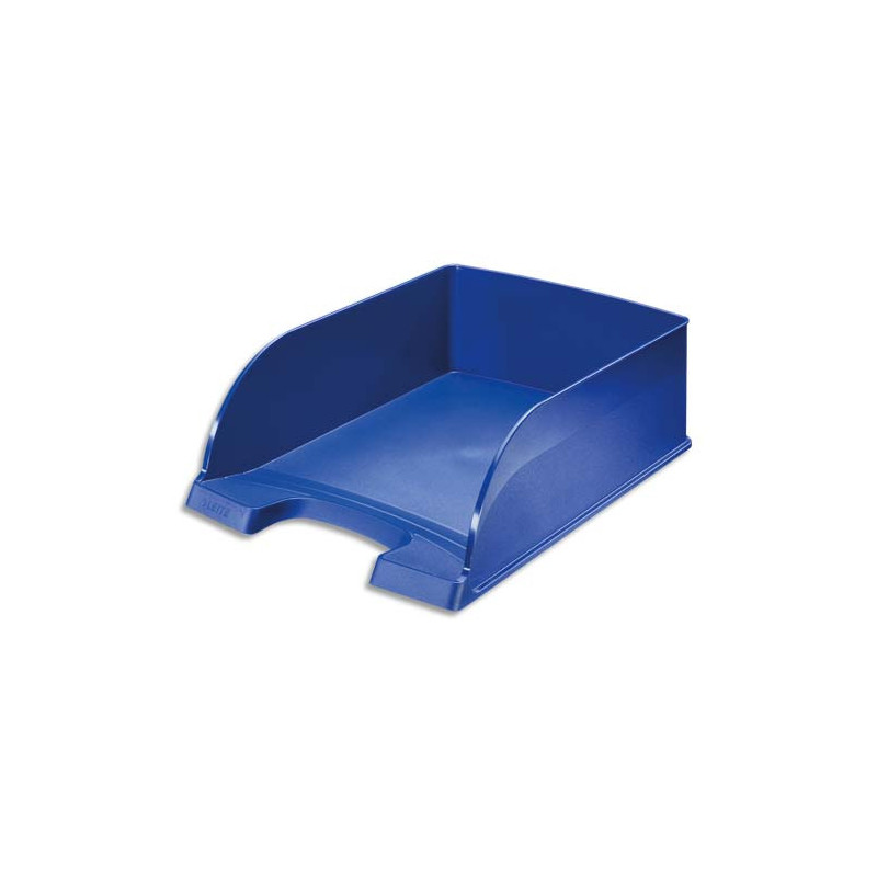 LEITZ Corbeille à courrier Leitz Plus Jumbo - Bleu - Dim L25,5 x H10 x P36 cm