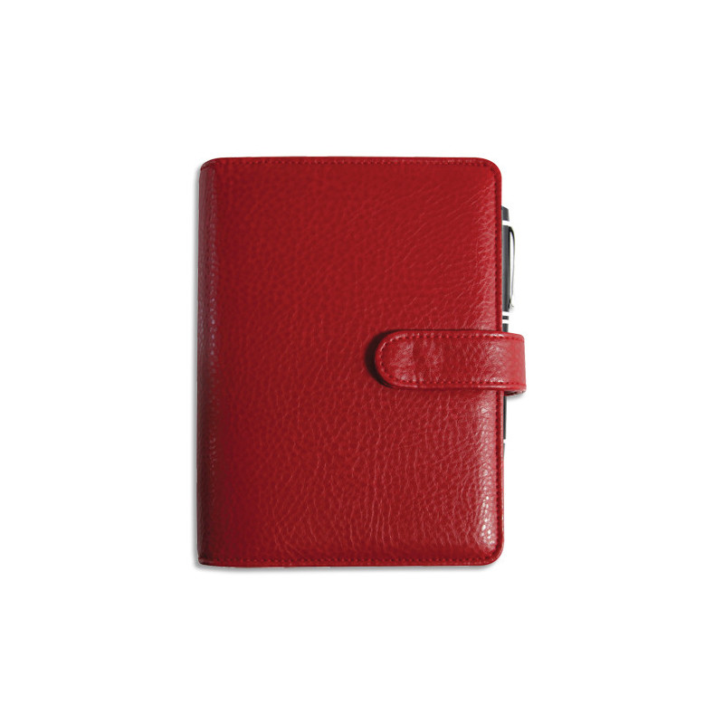 EXACOMPTA Organiseur BALTIQUE exatime 17, 1 semaine sur 2 pages, 19x15cm simili cuir Rouge