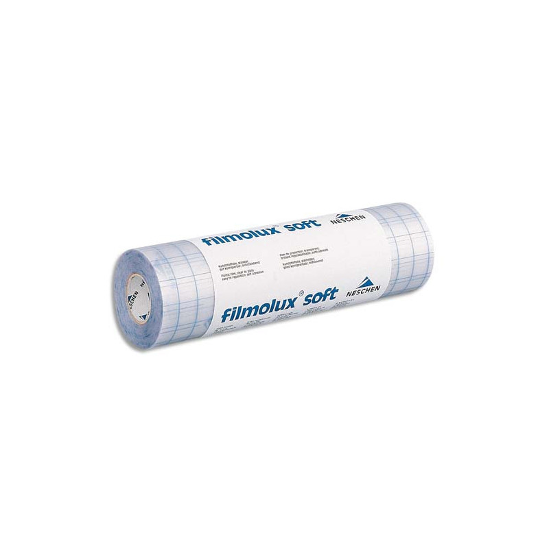 FILMOLUX Film adhésif repositionnable, transparent brillant 0,61x25m, 70 microns
