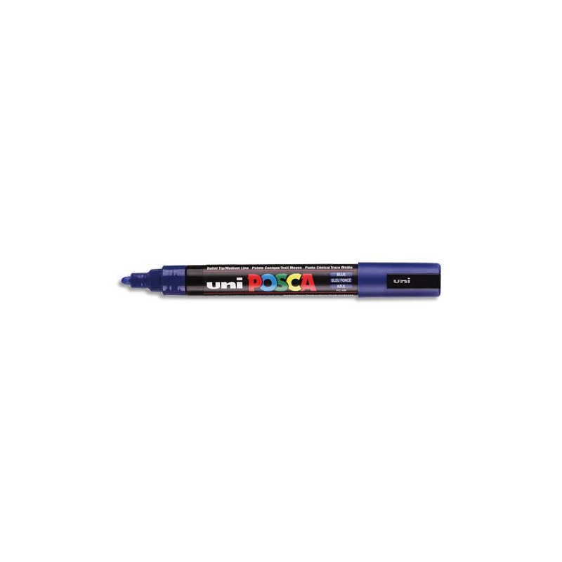 UNI POSCA Marqueur peinture encre Bleu foncé à pigmentation et base eau pointe moyenne ogive
