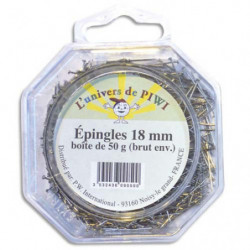 GRAINE CREATIVE Boîte de 50 g épingles 18 mm