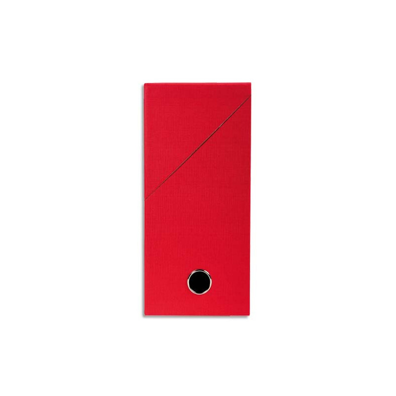 EXACOMPTA Boîte de transfert, carton rigide recouvert de papier toilé, dos 12 cm, 34x25,5 cm, Rouge