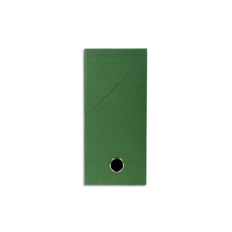 EXACOMPTA Boîte de transfert, carton rigide recouvert de papier toilé, dos 12 cm, 34x25,5 cm, Vert