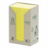 POST-IT Tour 24 blocs 100f 38x51mm 100% recyclé. Coloris Jaune