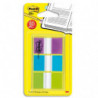 POST-IT Dévidoir 3x20 marque-pages standards Bleu, Vert, Violet