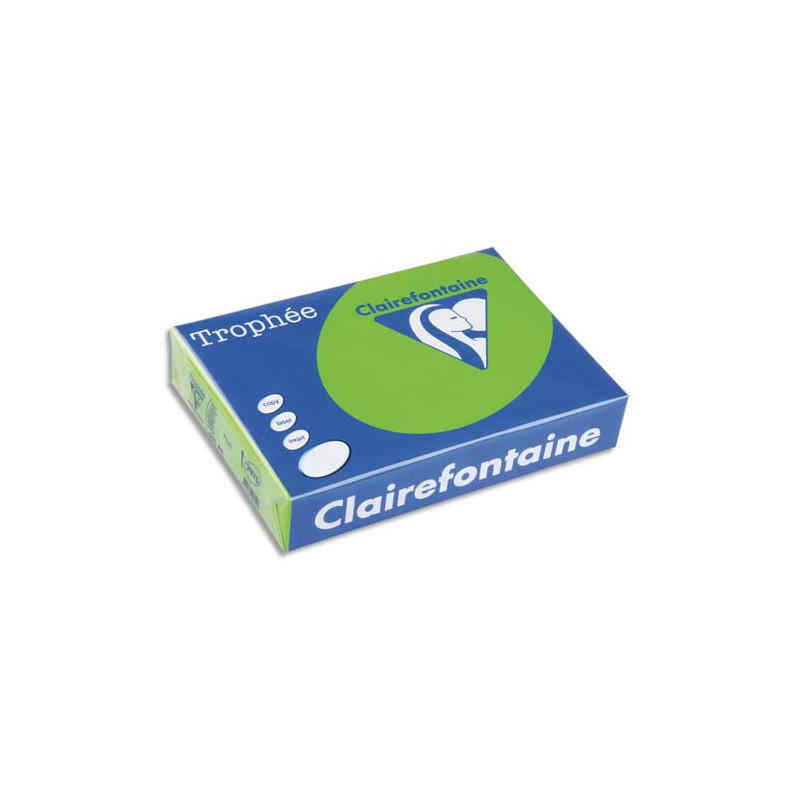 CLAIREFONTAINE Ramette de 250 feuilles papier couleur TROPHEE 160 grammes format A4 Jaune soleil 1029