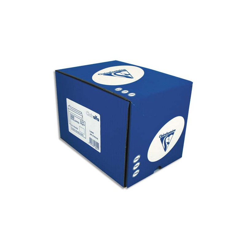 CLAIREFONTAINE Boîte de 250 enveloppes auto-adhésives 90g C5 162x229mm PAPETERIE DE