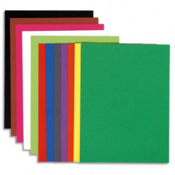 EXACOMPTA Paquet de 100 chemises FLASH 220 gr coloris assortis vifs, 100% recyclé