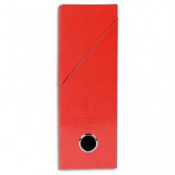 EXACOMPTA Boîte de transfert Iderama, carte lustrée pelliculée, dos 9 cm, 34x25,5 cm, coloris Rouge