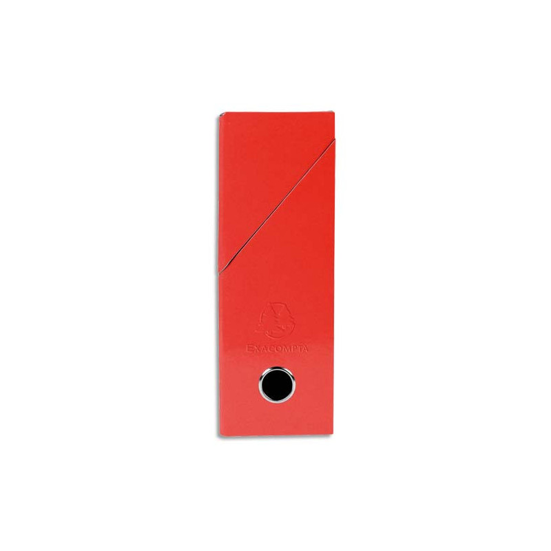 EXACOMPTA Boîte de transfert Iderama, carte lustrée pelliculée, dos 9 cm, 34x25,5 cm, coloris Rouge