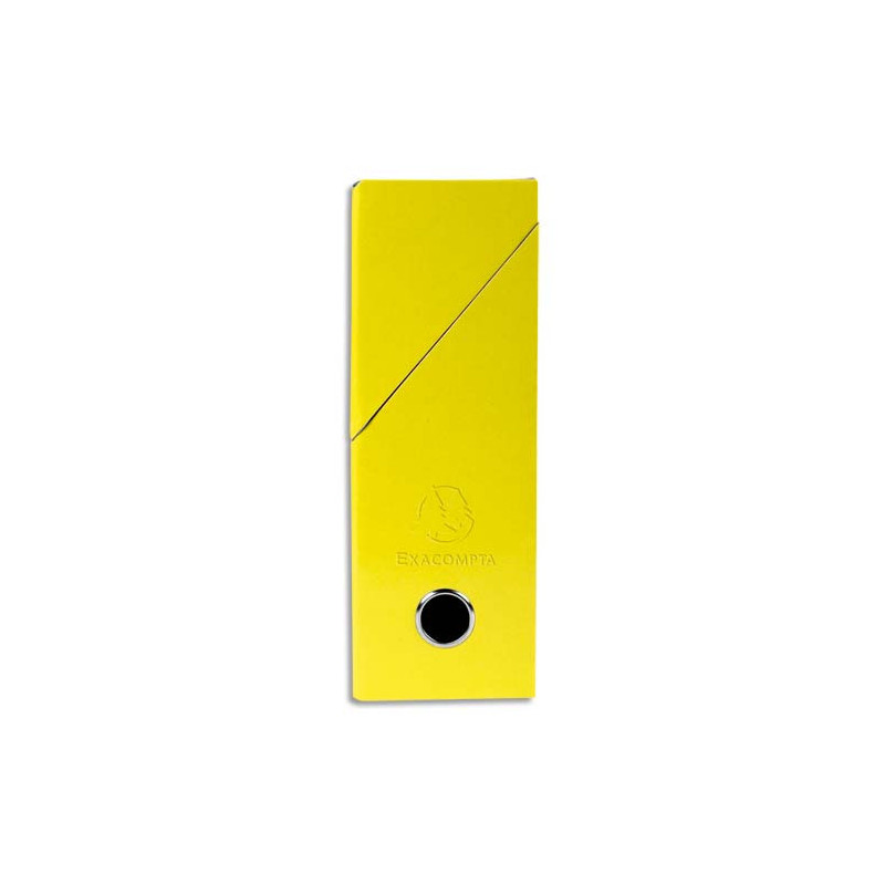 EXACOMPTA Boîte de transfert Iderama, carte lustrée pelliculée, dos 9 cm, 34x25,5 cm, coloris Jaune