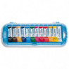 GIOTTO Boîte rigide de 12 tubes 10ml de gouache fine, coloris assortis