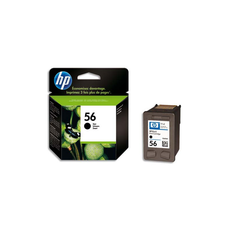 HP Cartouche Jet d'encre Noir 56 C6656AE