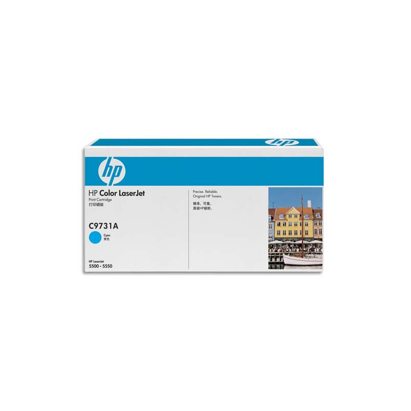 HP Cartouche Laser Cyan C9731A