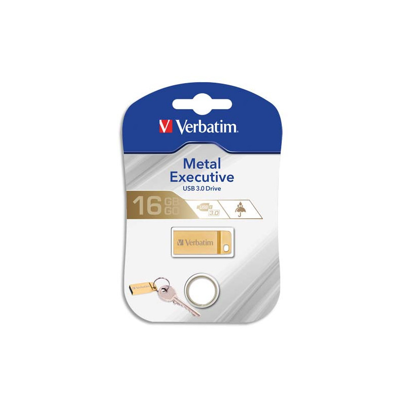 VERBATIM Clé USB 3.0 Store'N'Go Mini Métal Executive Gold 16Go 99104