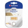 VERBATIM Clé USB 3.0 Store'N'Go Mini Métal Executive Gold 32Go 99105