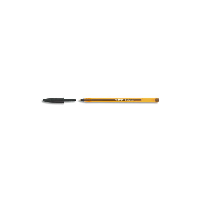 BIC Ecriture Cristal Original Stylos-Bille Pointe Fine (0,8 mm) - Encre De Couleur Noire