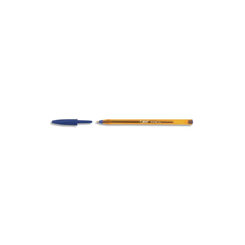 BIC Ecriture Cristal Original Stylos-Bille Pointe Fine (0,8 mm) - Encre De Couleur Bleue