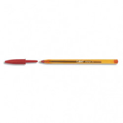 BIC Cristal Original Stylos-Bille Pointe Fine (0,8 mm) - Rouge