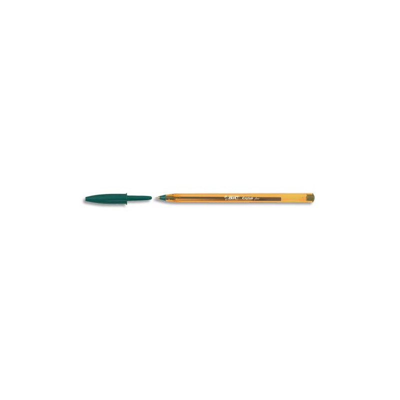 BIC Cristal Original Stylos-Bille Pointe Fine (0,8 mm) - Vert